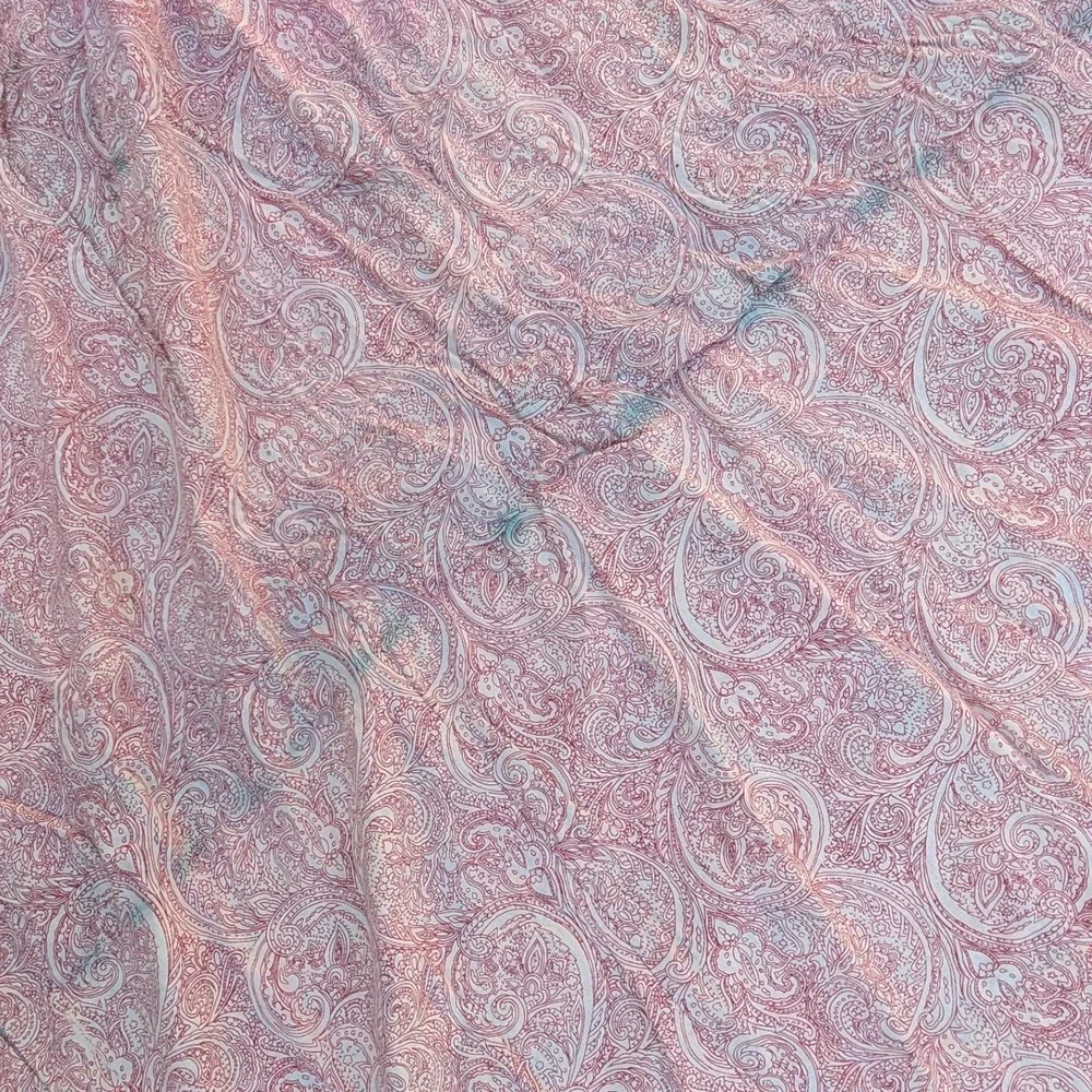 Vtg‎ Floral Plaid Patchwork Twin Coverlet Table Cloth Cover 56x96